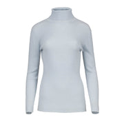 Fitted Polo Neck Wool Blend Top-Conquista-S-Urbanheer