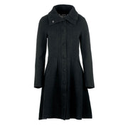 Long Sleeve Wool Cashmere Blend Dress Black-Conquista-38-Urbanheer
