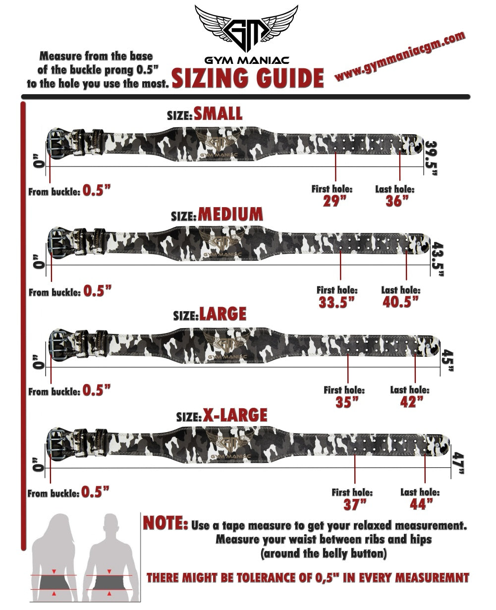 Gym Maniac GM Weight Lifting Belt - Camo-Gym Maniac GM s.r.o.-S-Urbanheer