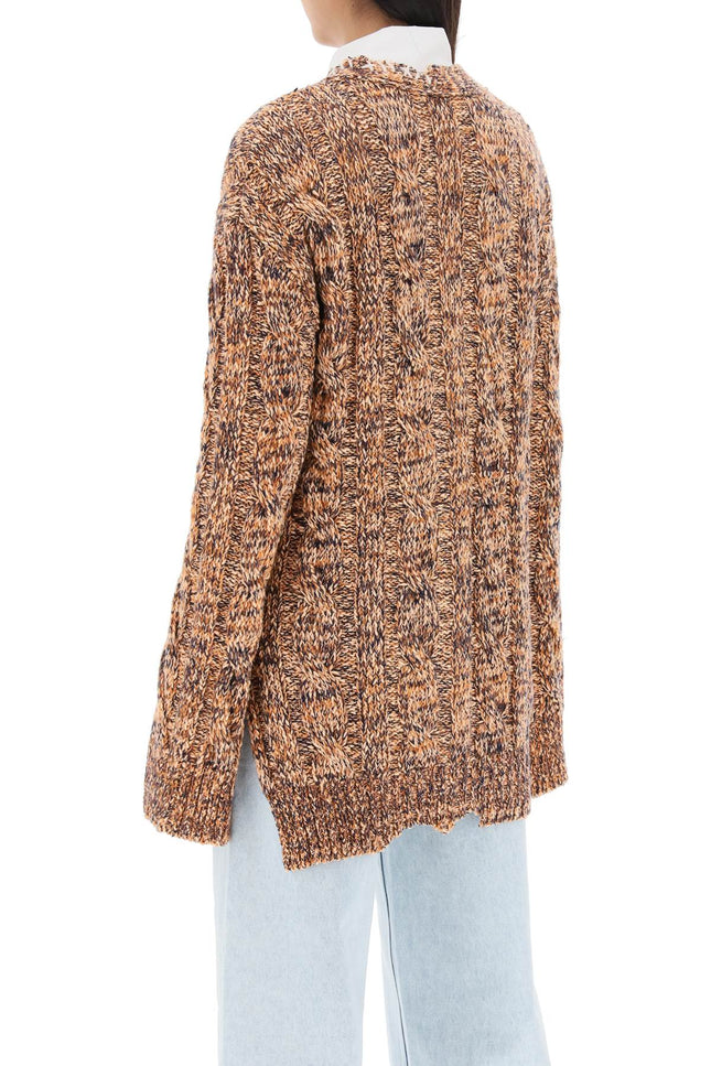 Marni mouliné cardigan with embroideries-Marni-Urbanheer