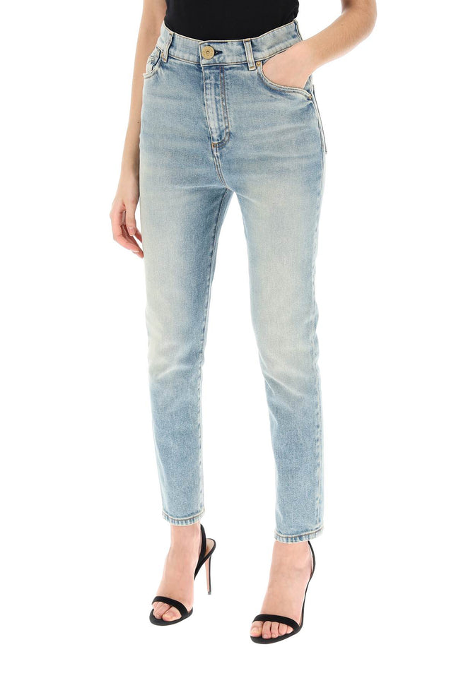 Balmain high-waisted slim jeans-Balmain-Urbanheer