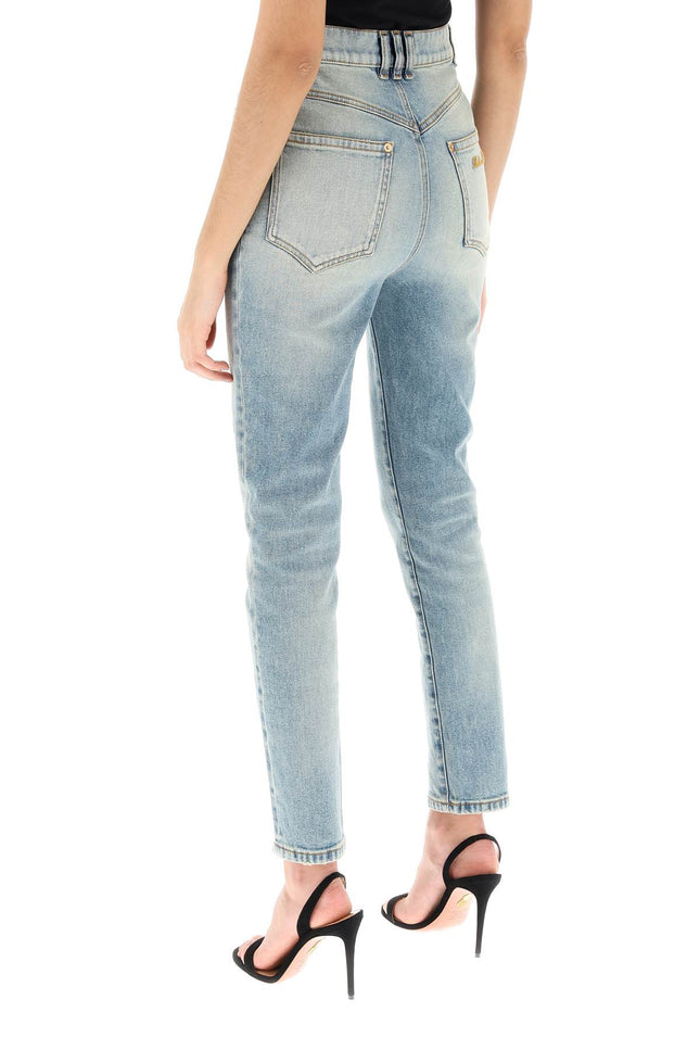 Balmain high-waisted slim jeans-Balmain-Urbanheer