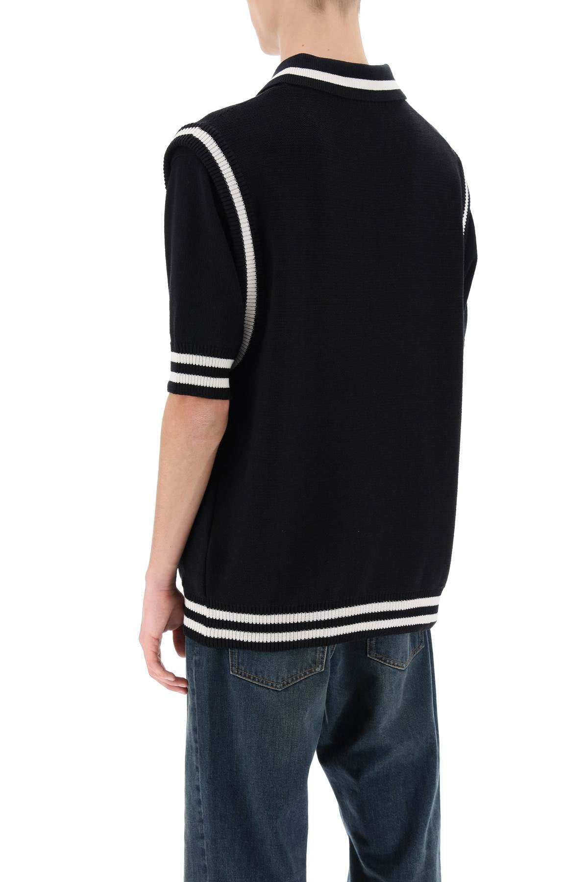 Balmain Vest With Star Intarsia-Balmain-L-Urbanheer