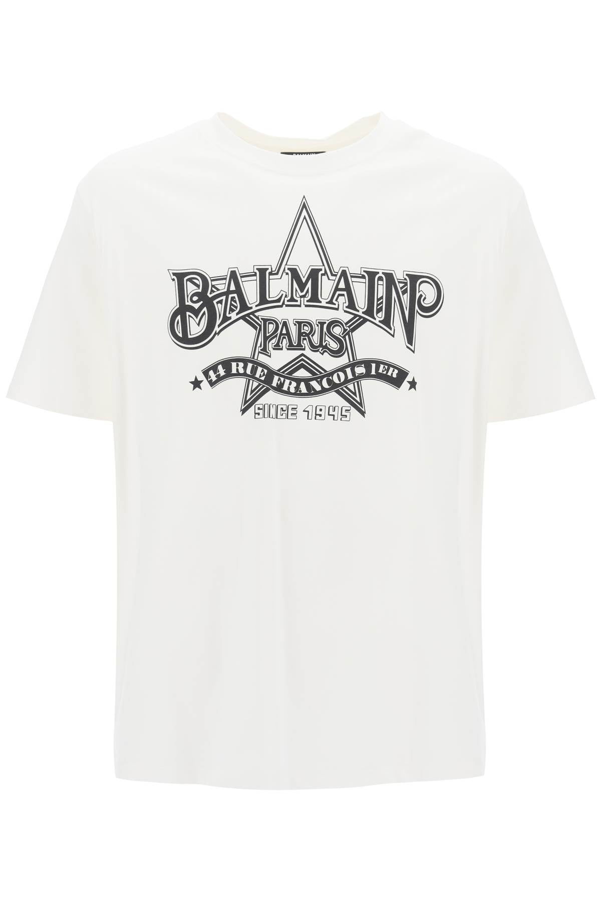 Balmain Crew-Neck T-Shirt With Logo Print-Balmain-L-Urbanheer