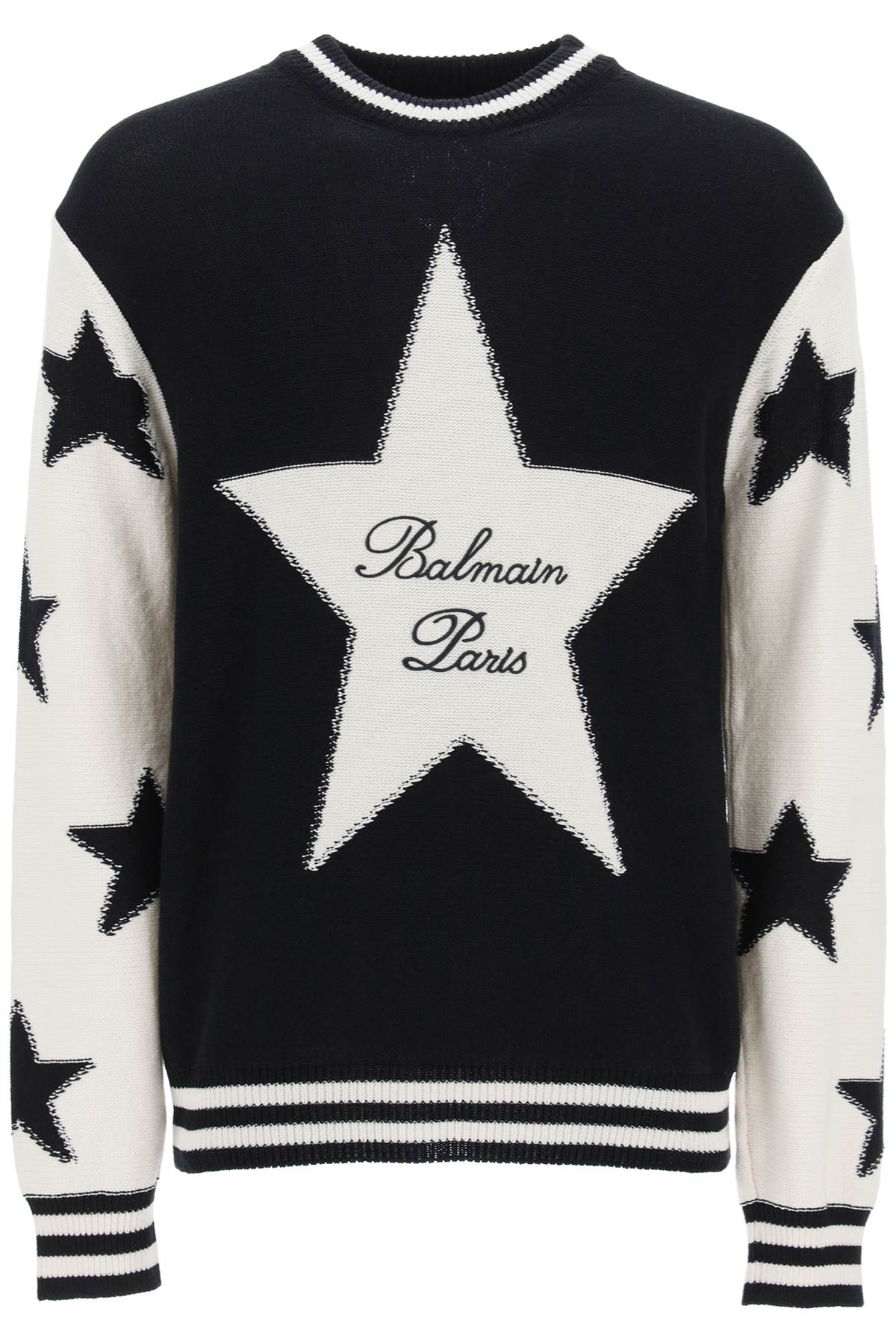 Balmain Sweater With Star Motif-Balmain-M-Urbanheer