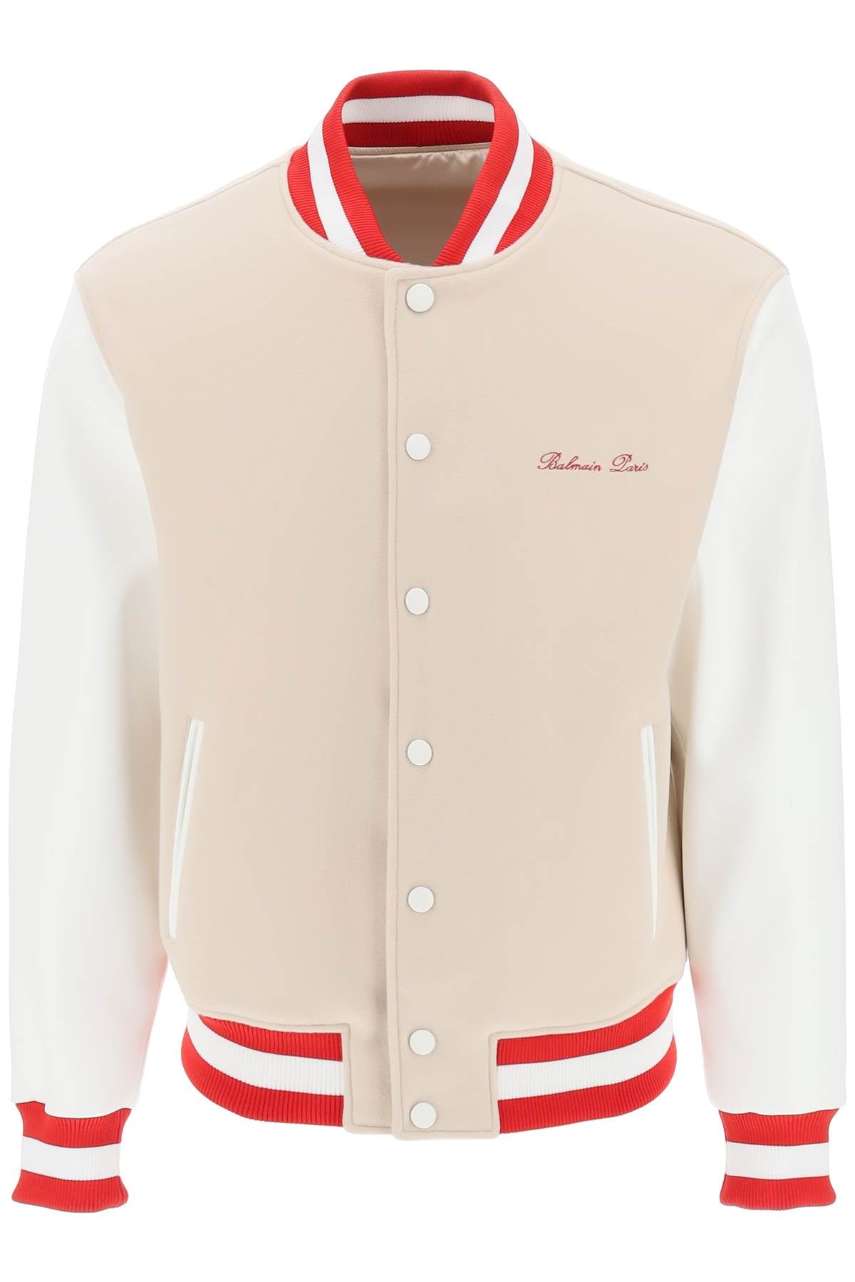 Balmain Bomber Jacket With Logo Embroidery-Balmain-48-Urbanheer