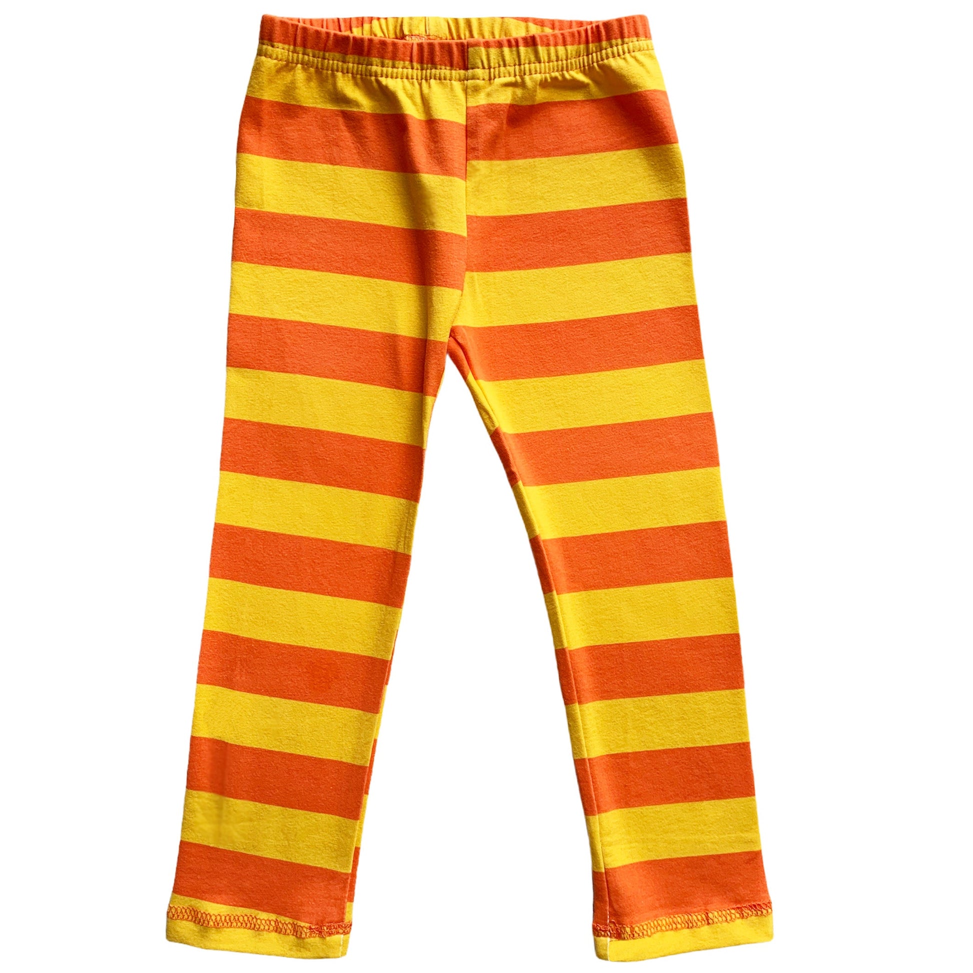 AnnLoren Girls Autumn Black Polka Dot Orange Pumpkin Dress & Leggings Outfit-AnnLoren-2-3T-Urbanheer