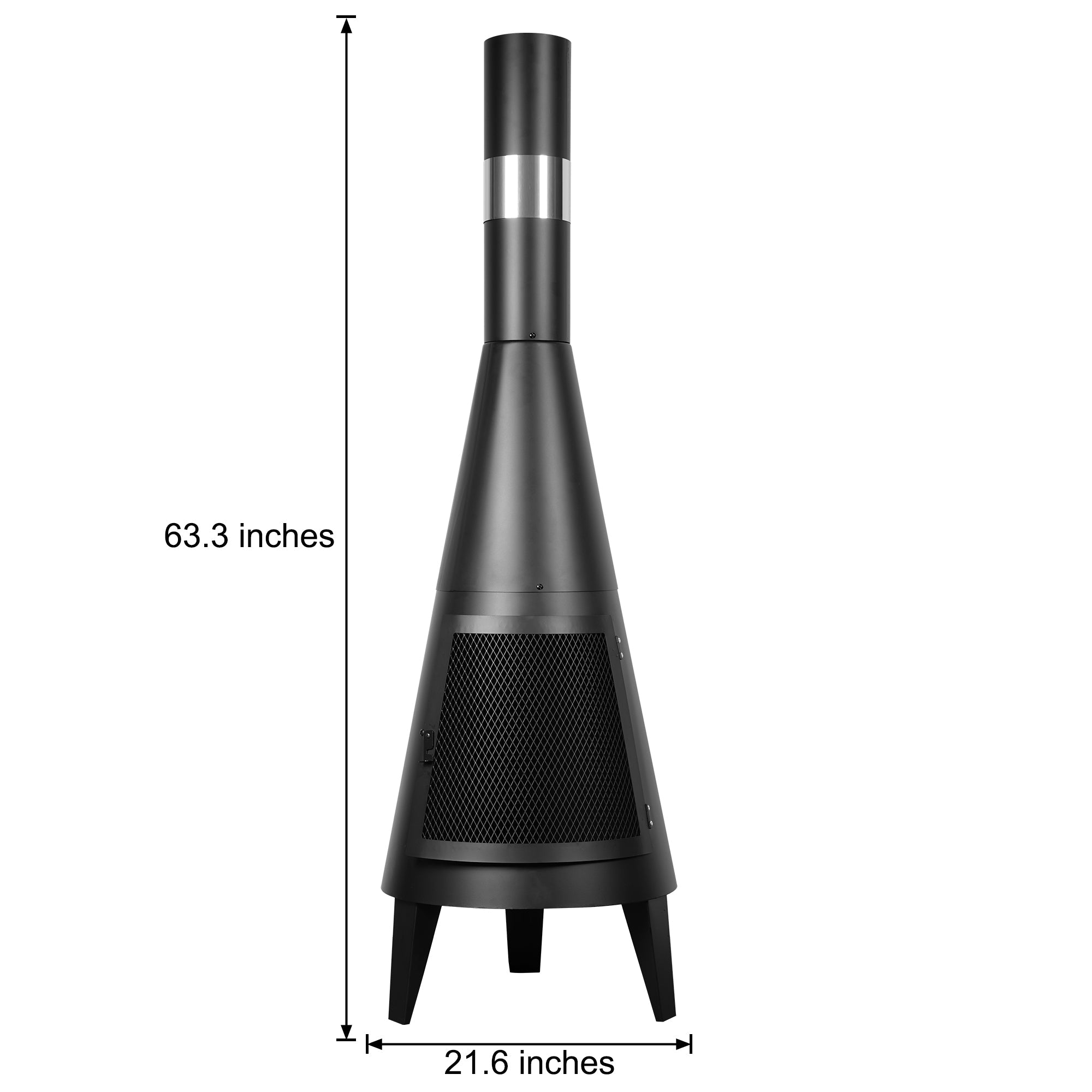 Modern Mesh Chiminea Fireplace-EP LIGHT-Urbanheer
