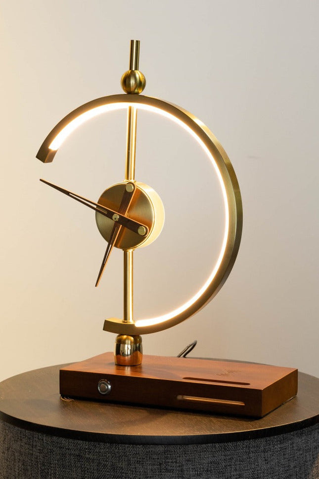 Golden Time Clock Lamp-lampdepot-Urbanheer