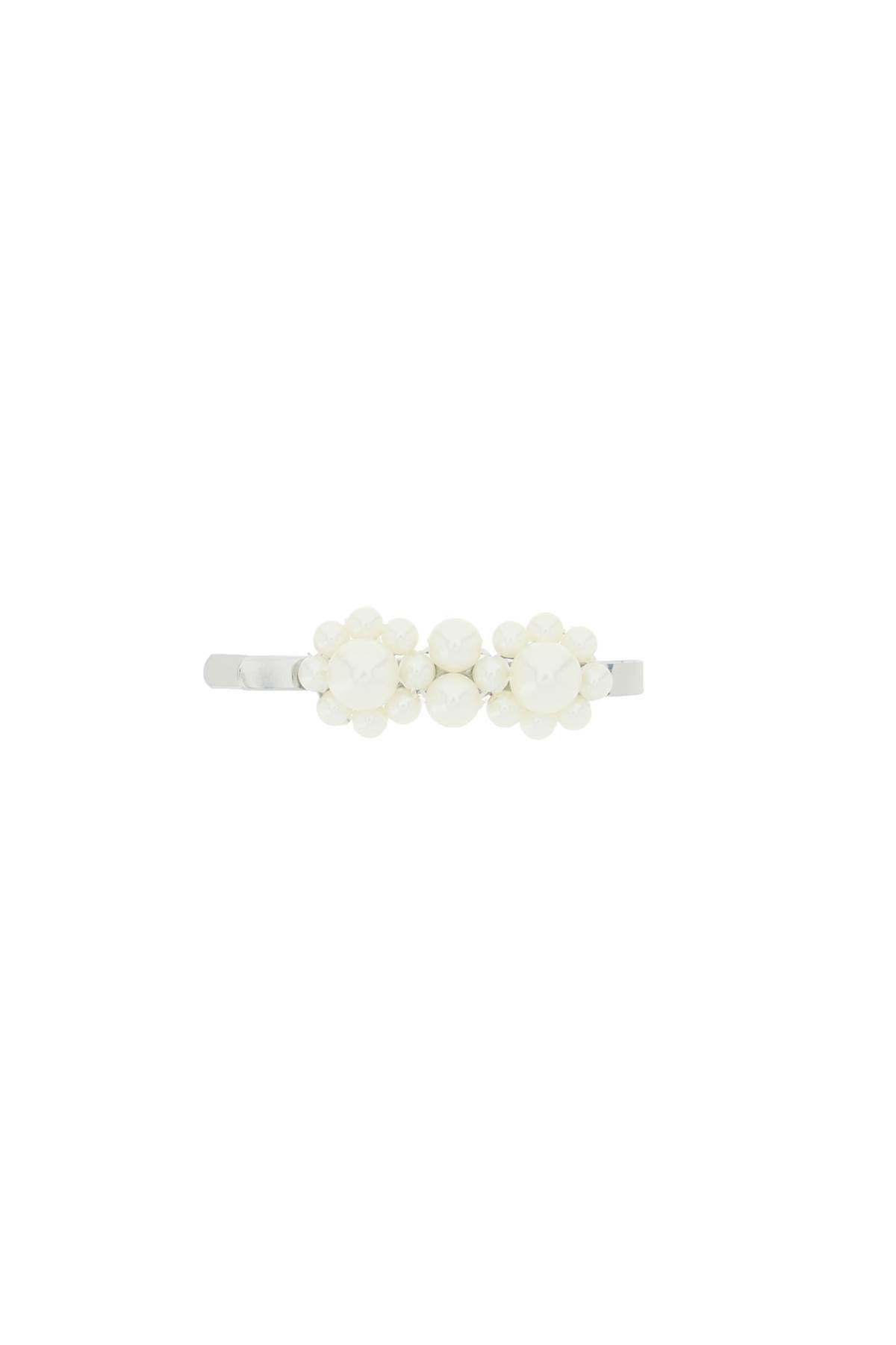 Simone rocha mini flower hair clip with pearls-Simone Rocha-Urbanheer