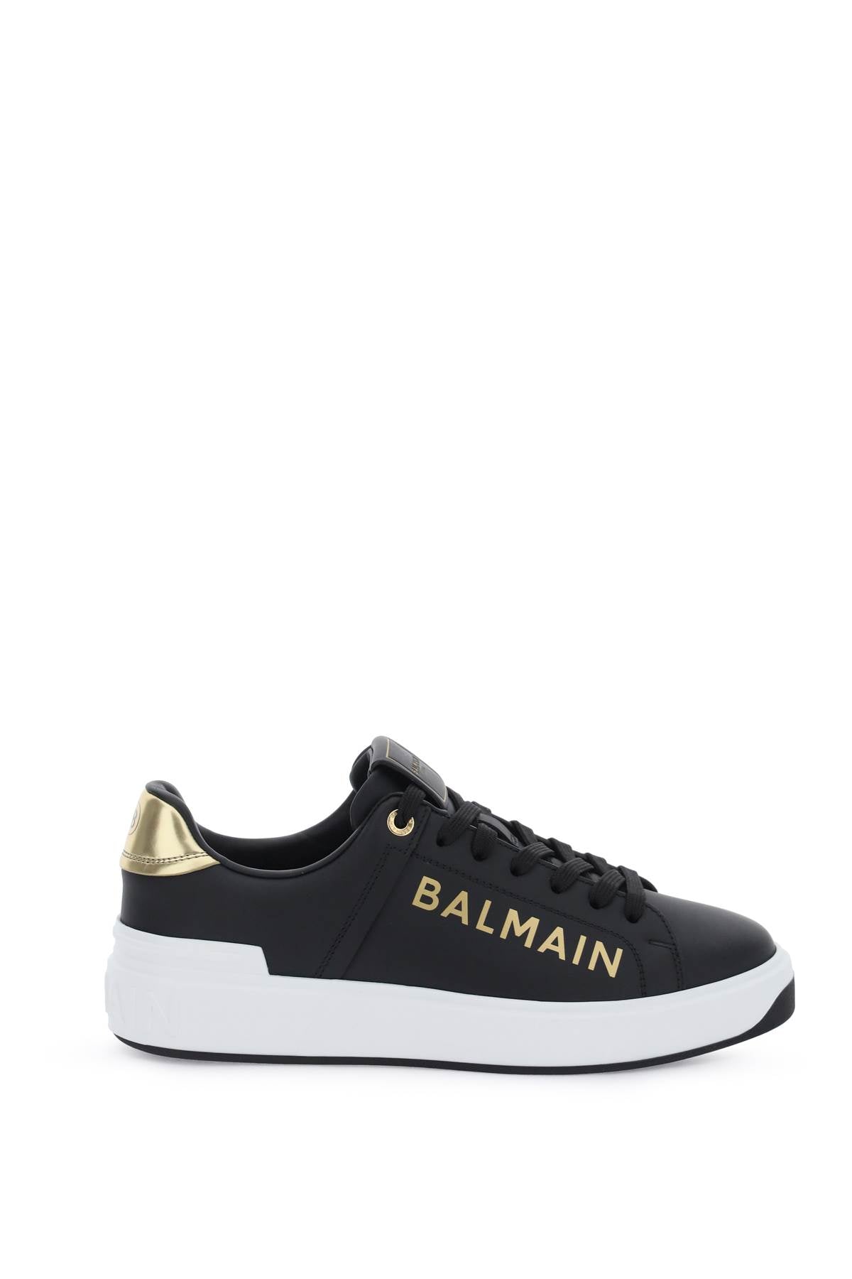 Balmain leather b-court sneakers-Balmain-38-Urbanheer
