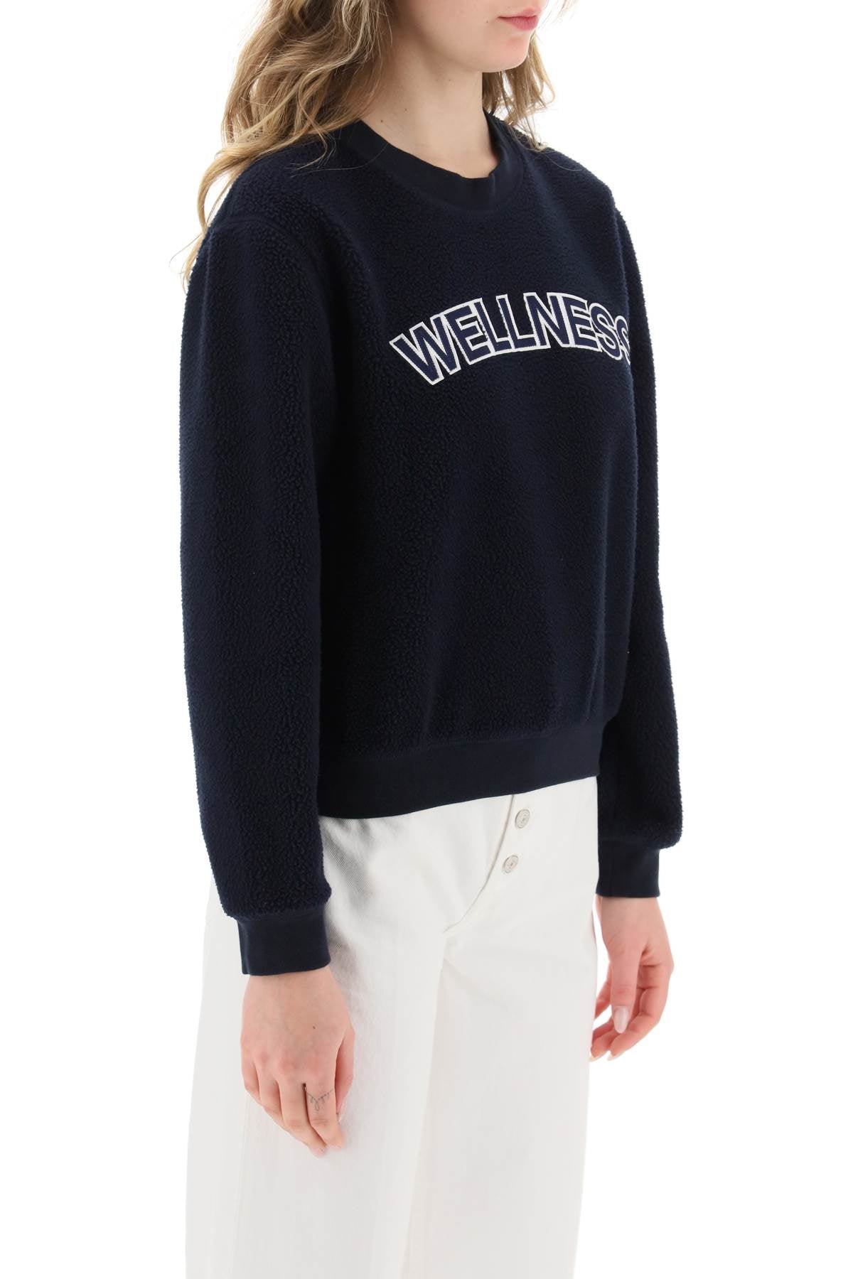 Sporty rich sherpa fleece crew-neck sweatshirt-Sporty & Rich-L-Urbanheer