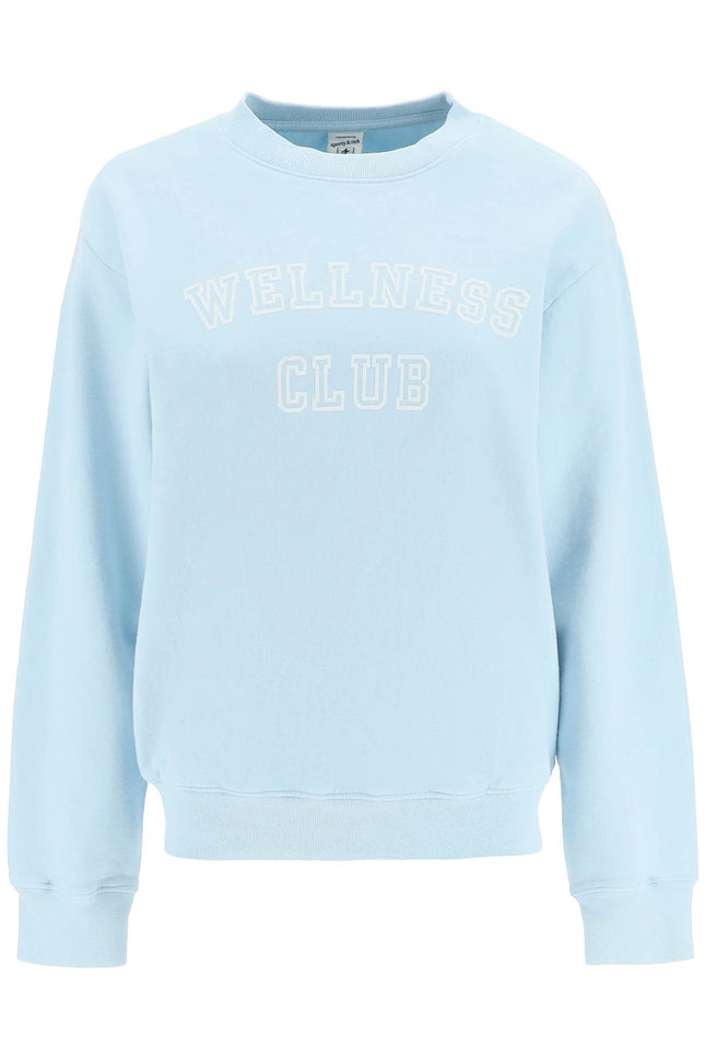 Sporty rich crew-neck sweatshirt with lettering print-Sporty & Rich-L-Urbanheer