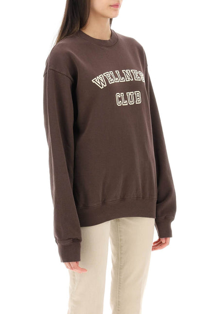 Sporty rich crew-neck sweatshirt with lettering print-Sporty & Rich-Urbanheer