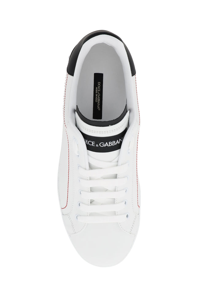 Dolce & gabbana portofino nappa leather sneakers