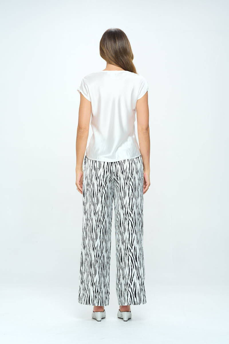 Solid Satin Top With Cowl Neck-Renee C.-1X-IVORY-Urbanheer