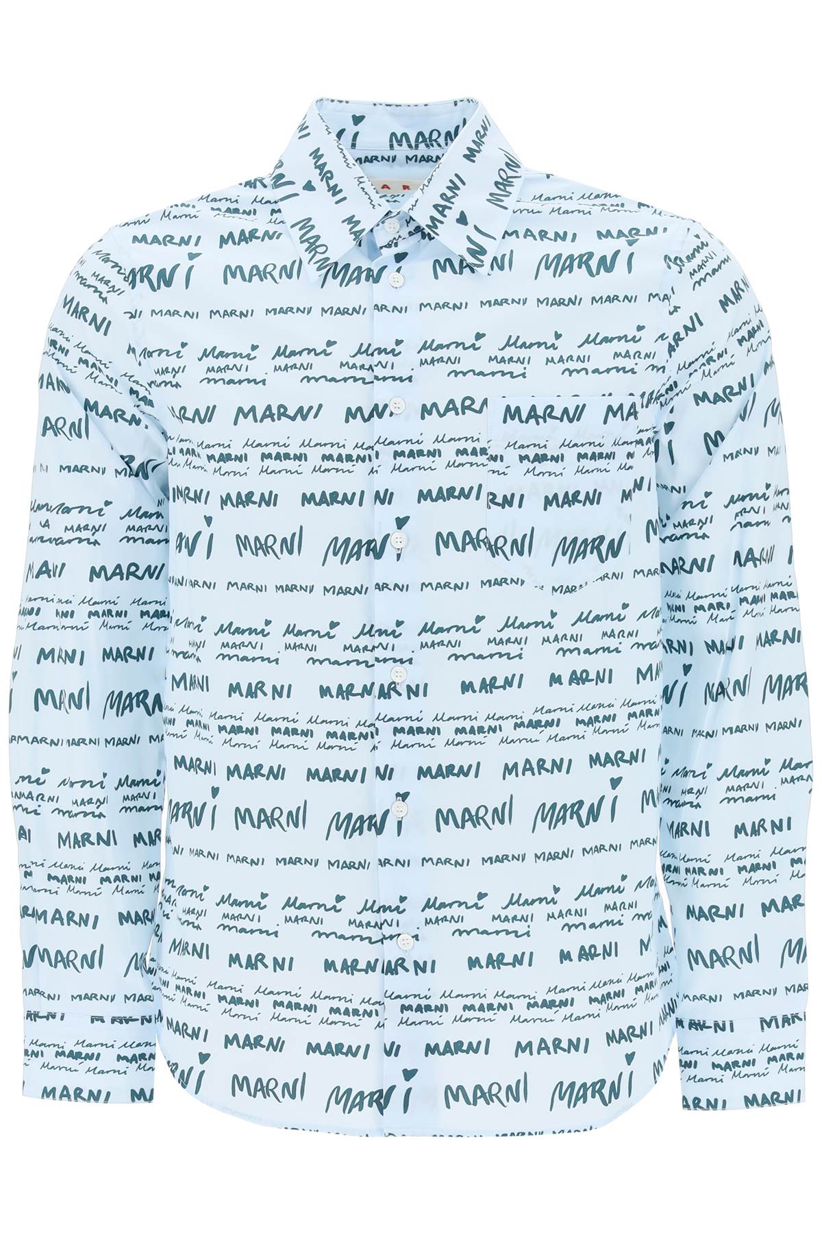 Marni shirt with logo lettering motif-Marni-46-Urbanheer