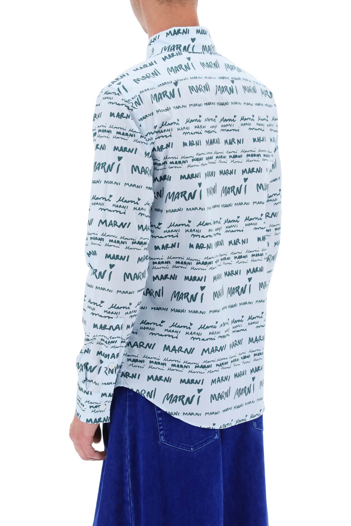 Marni shirt with logo lettering motif-Marni-46-Urbanheer