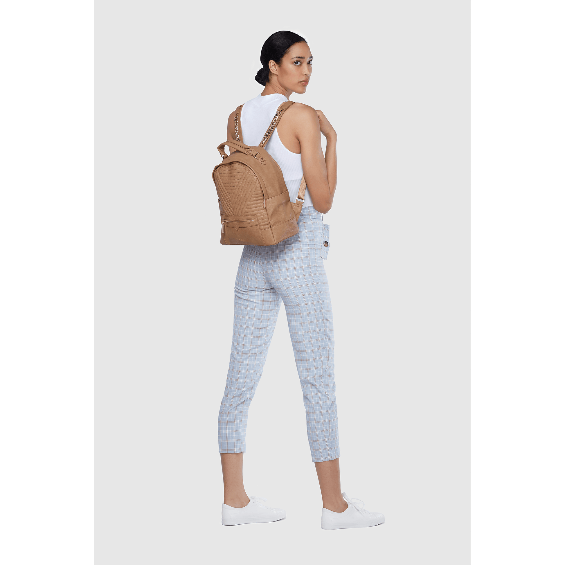 Brown - Camberwell Vegan Brown Rucksack-LaBante London-Urbanheer