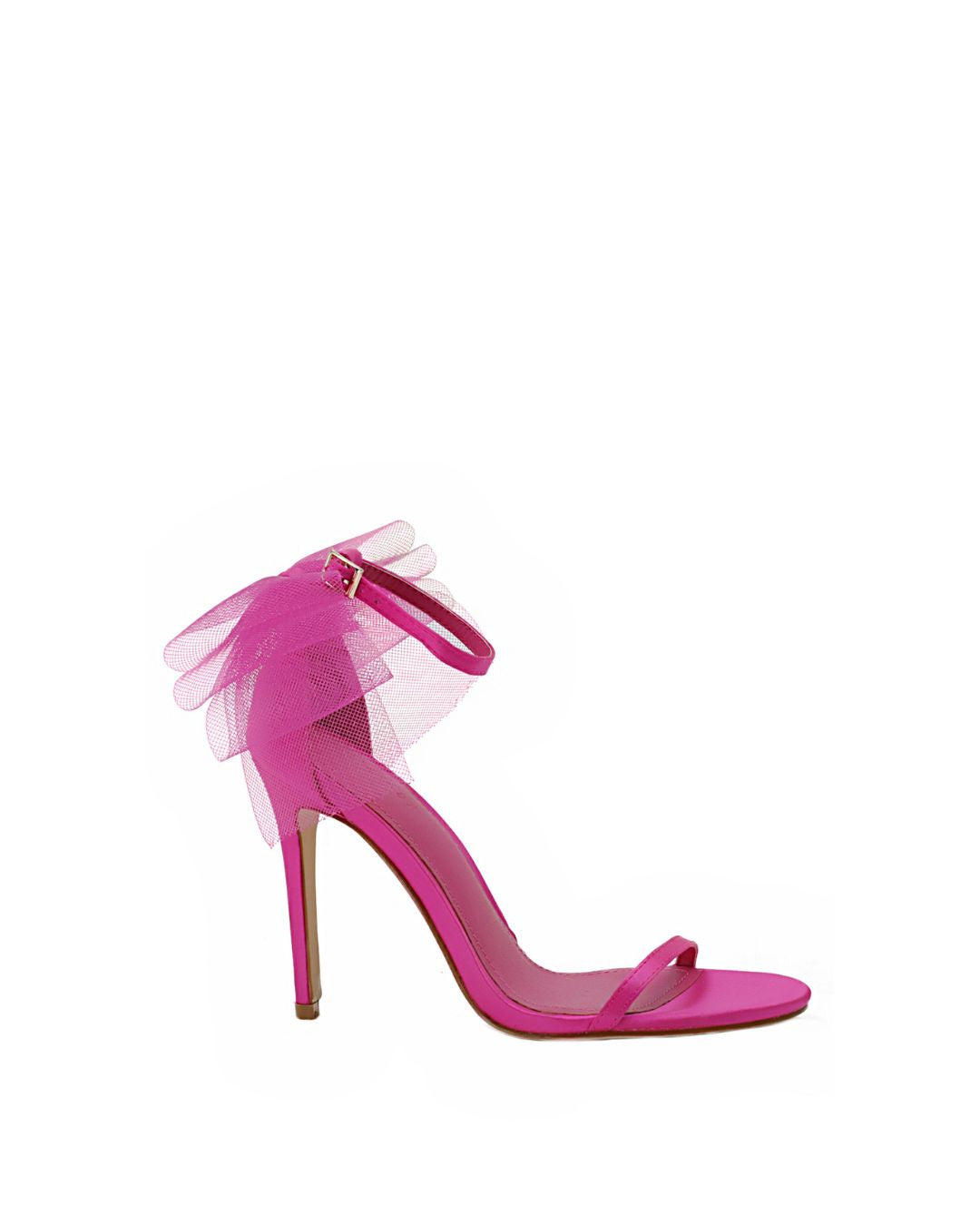 Camila Mesh Bow Stiletto Heel-Shoes - Women-Lulamax Shoes-US 5 /EU 36-Fuchsia-Urbanheer