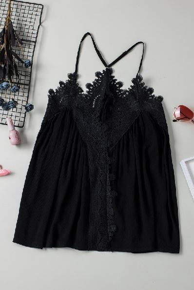 Streisand Ruffled Top-UHXSW-BLACK-SMALL-Urbanheer