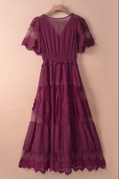 All The Frills Lace Gown-UHXSW-WHITE-SMALL-Urbanheer