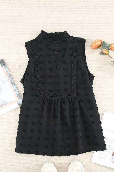 Annika Babydoll Top-UHXSW-BLACK-SMALL-Urbanheer