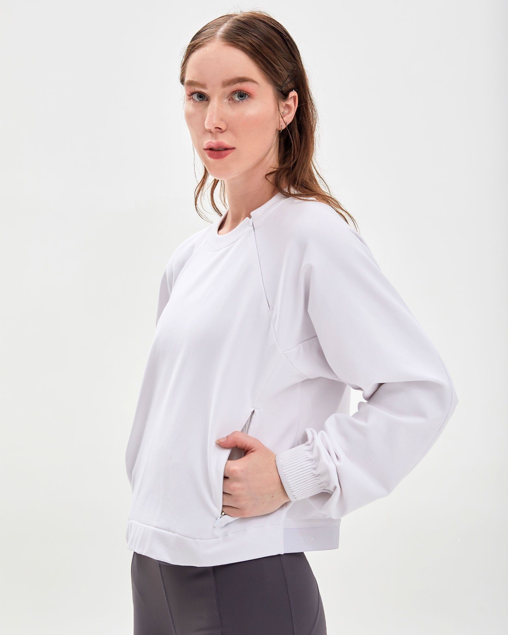 City Zip Crop Crewneck-Rebody-Black-XS-Urbanheer