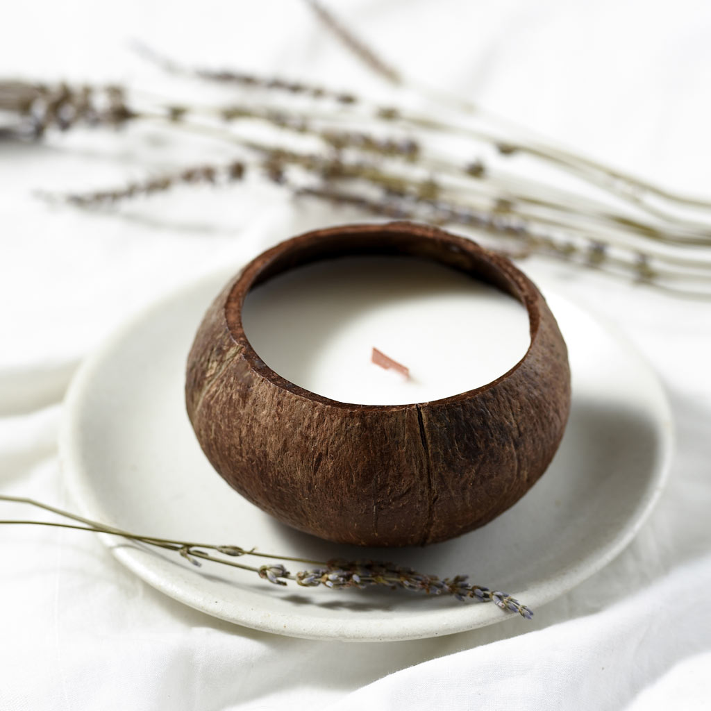 Coconut Shell Candle - Toasted Coconut Scent-Jungle Culture-Toasted Coconut-Urbanheer