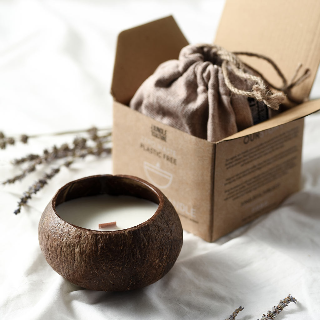 Coconut Shell Candle - Toasted Coconut Scent-Jungle Culture-Toasted Coconut-Urbanheer
