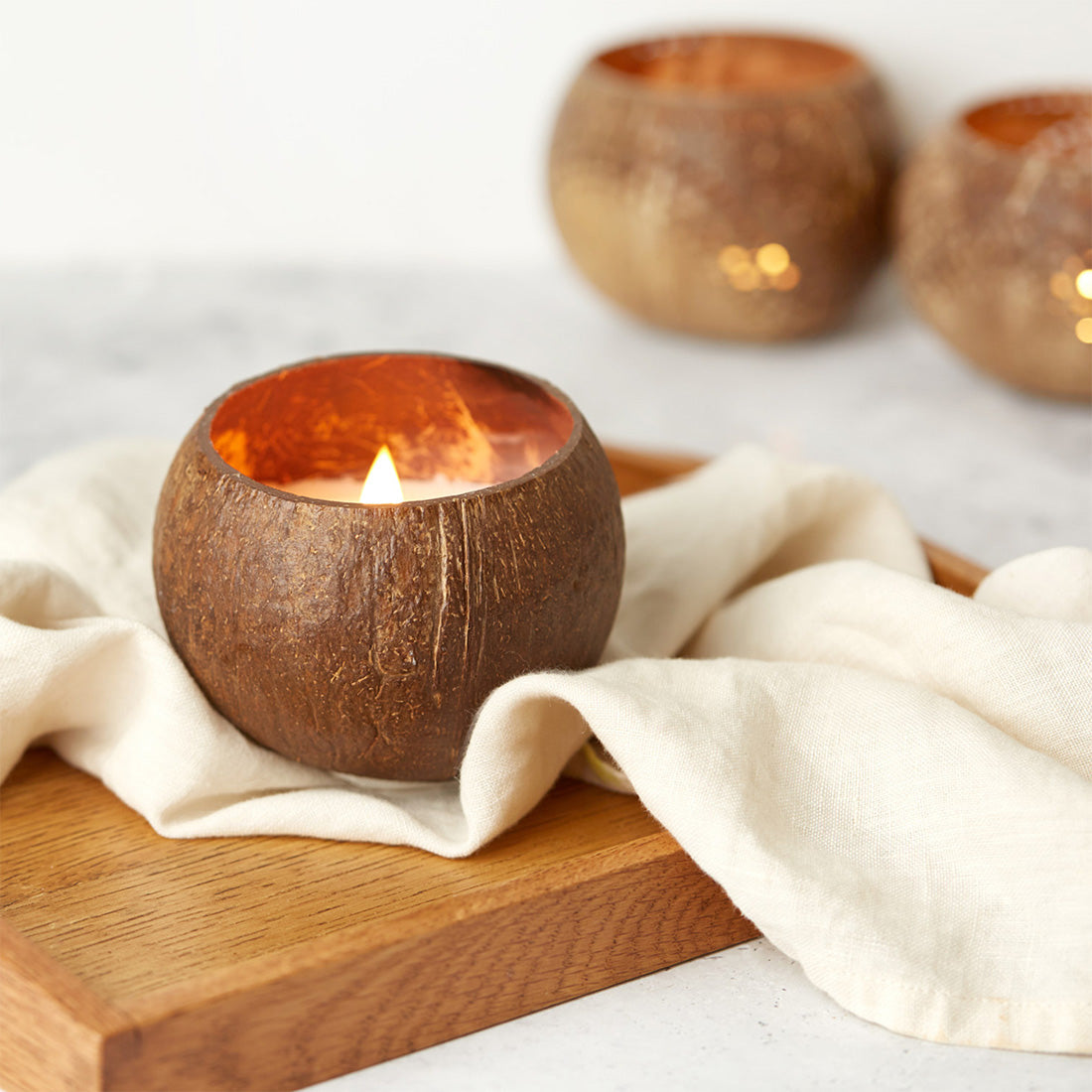 Coconut Shell Candle - Toasted Coconut Scent-Jungle Culture-Toasted Coconut-Urbanheer