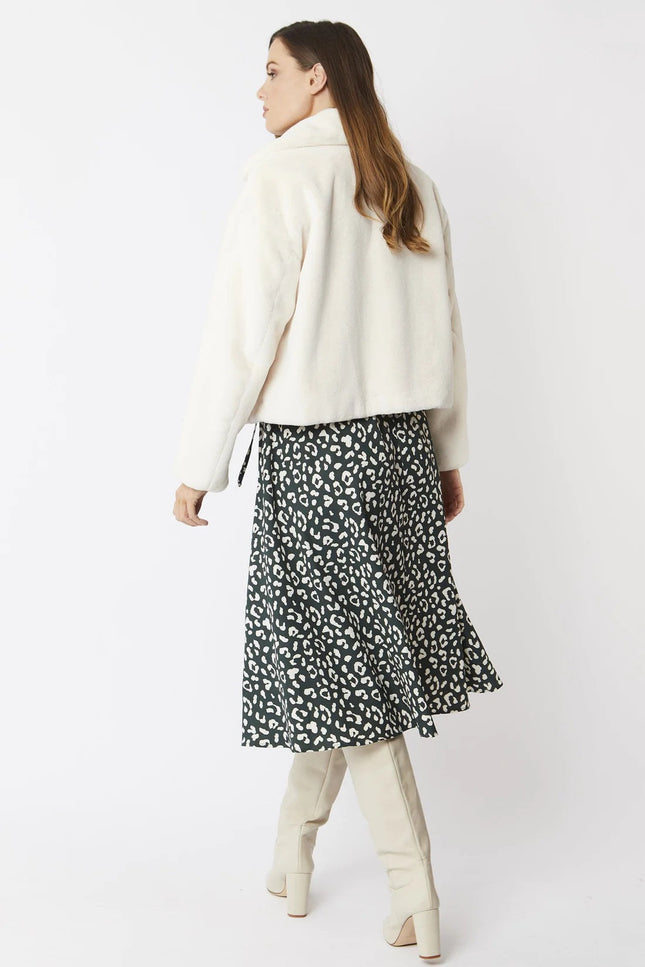 Cream Faux Fur Jacket-Clothing - Women-Buy Me Fur Ltd-L-XL-Cream-Faux Fur-Urbanheer