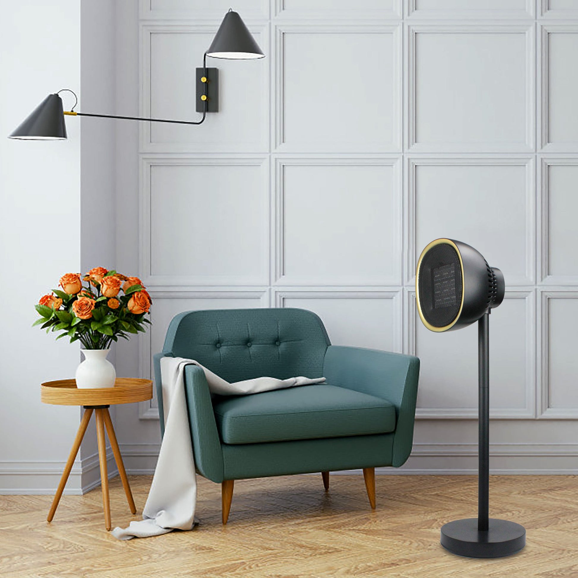 Desk & Floor Multifunctional Fan Heater-lampdepot-Urbanheer