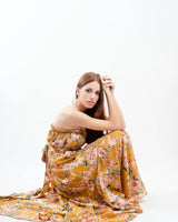 Long Dress Model “Laylah” Yellow Spring