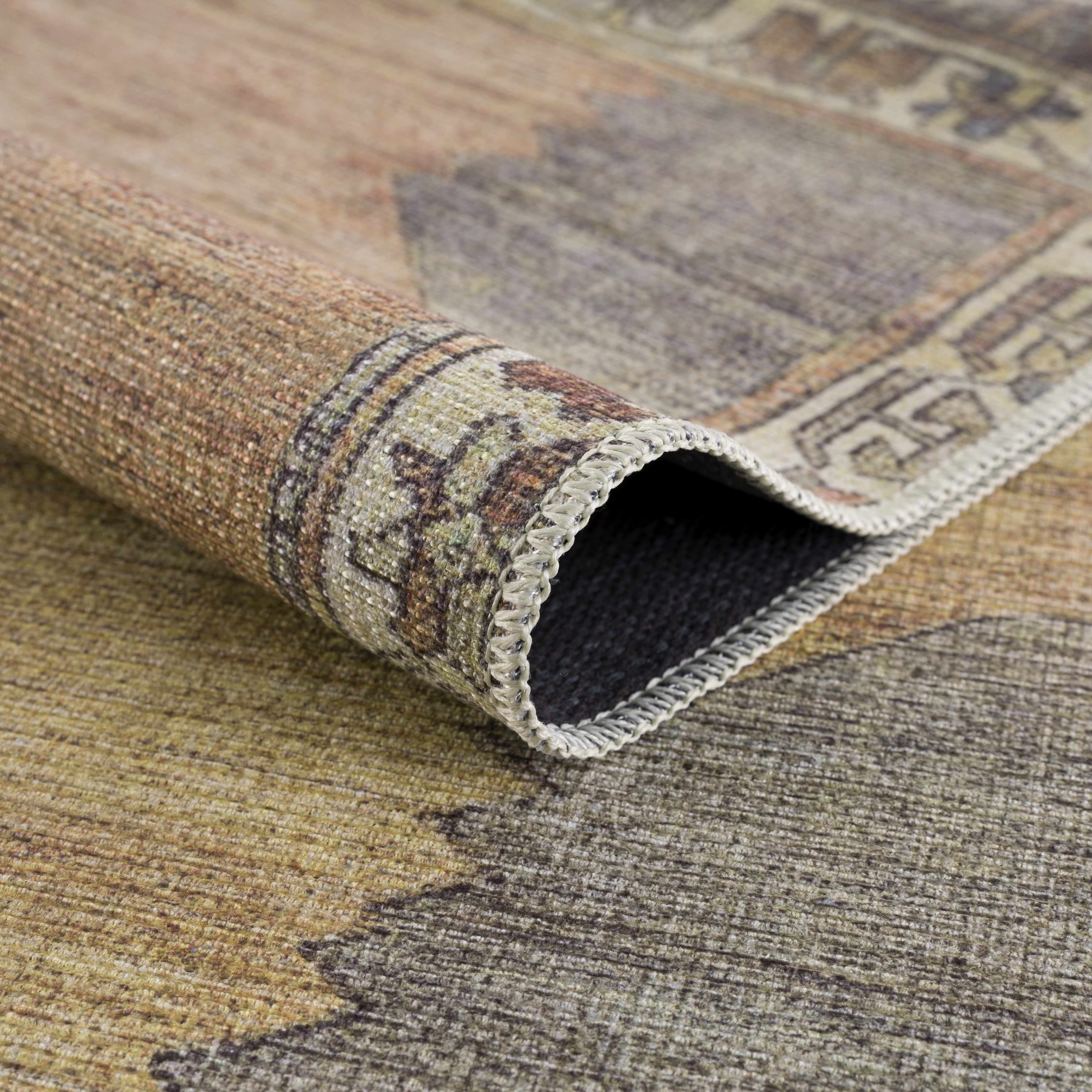 Medinah Washable Runner & Area Rug-Rugs-Hauteloom-5'3" x 7' Rectangle-Urbanheer