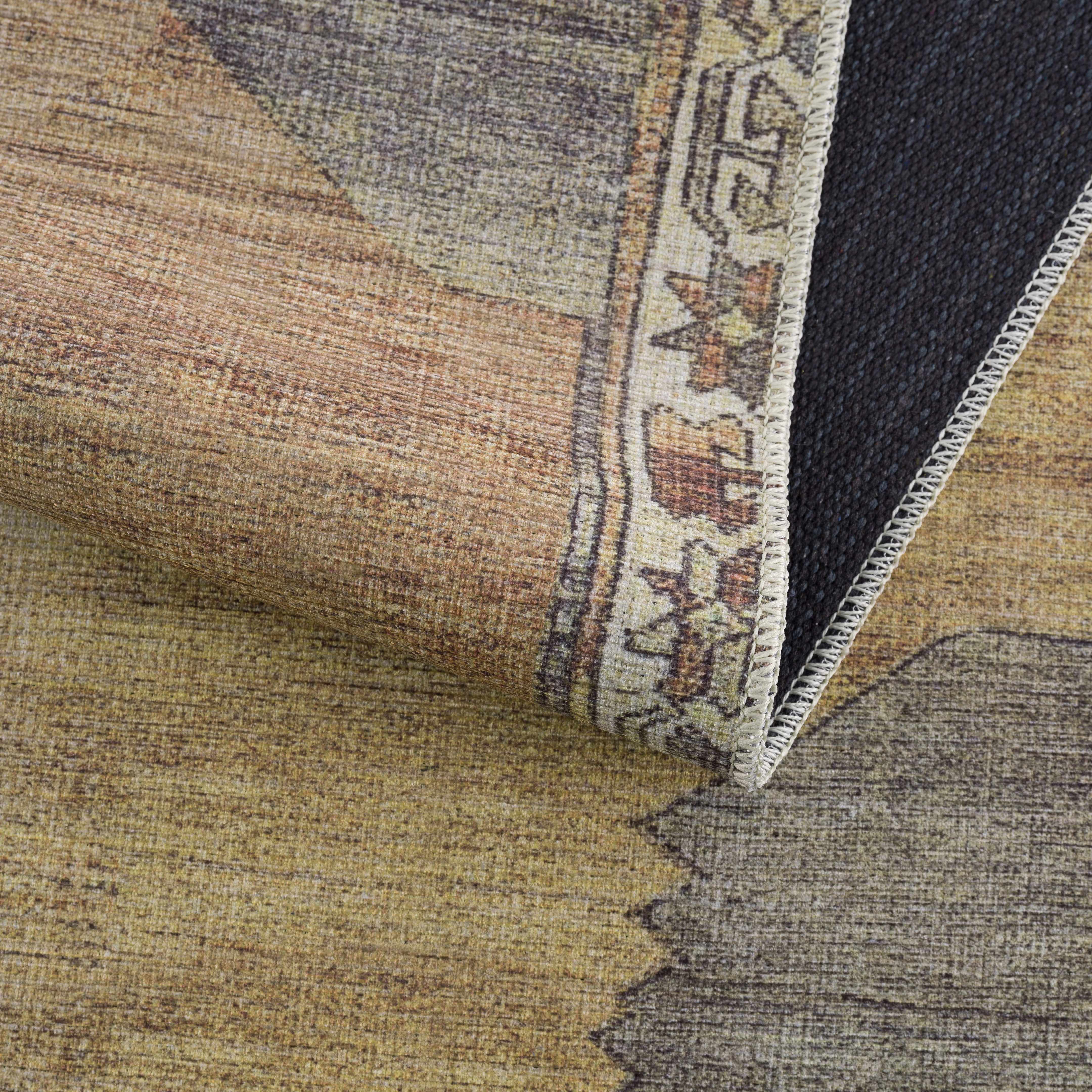 Medinah Washable Runner & Area Rug-Rugs-Hauteloom-2'7" x 7'3" Runner-Urbanheer