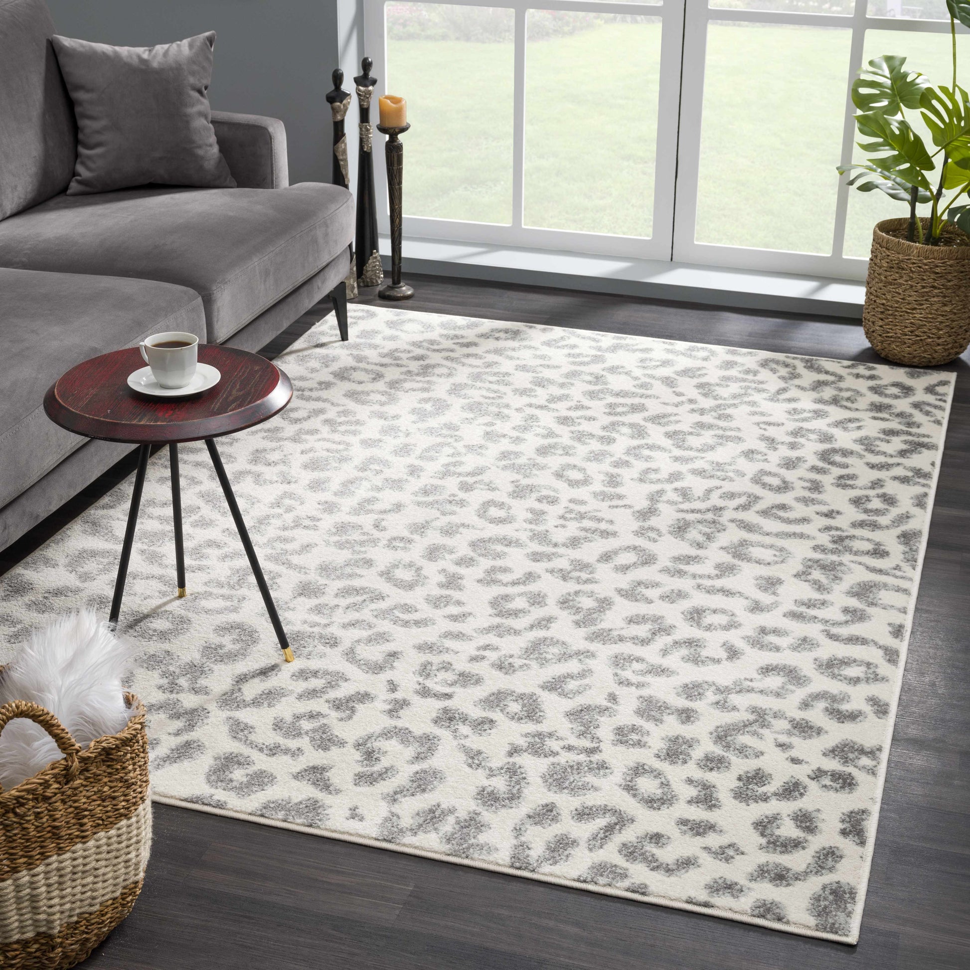 Marash Leopard Print KMRSH-4612 Area Rug-Rugs-Hauteloom-2'7" x 7'3" Runner-Urbanheer