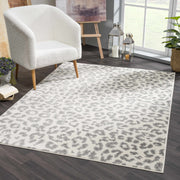Marash Leopard Print KMRSH-4612 Area Rug-Rugs-Hauteloom-2'7" x 7'3" Runner-Urbanheer