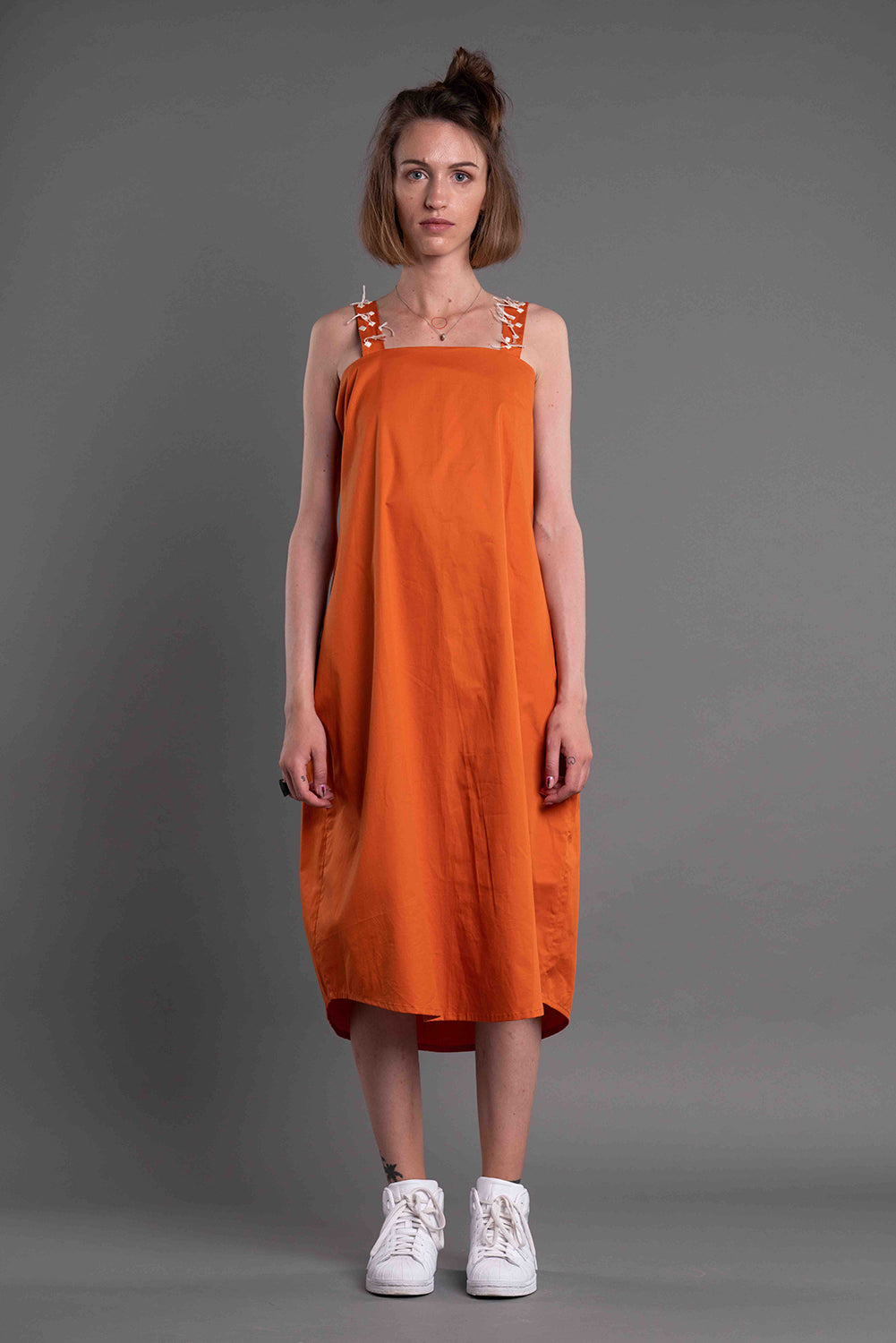 Drop Dress-ANAGENESIS-XS-Orange-Urbanheer