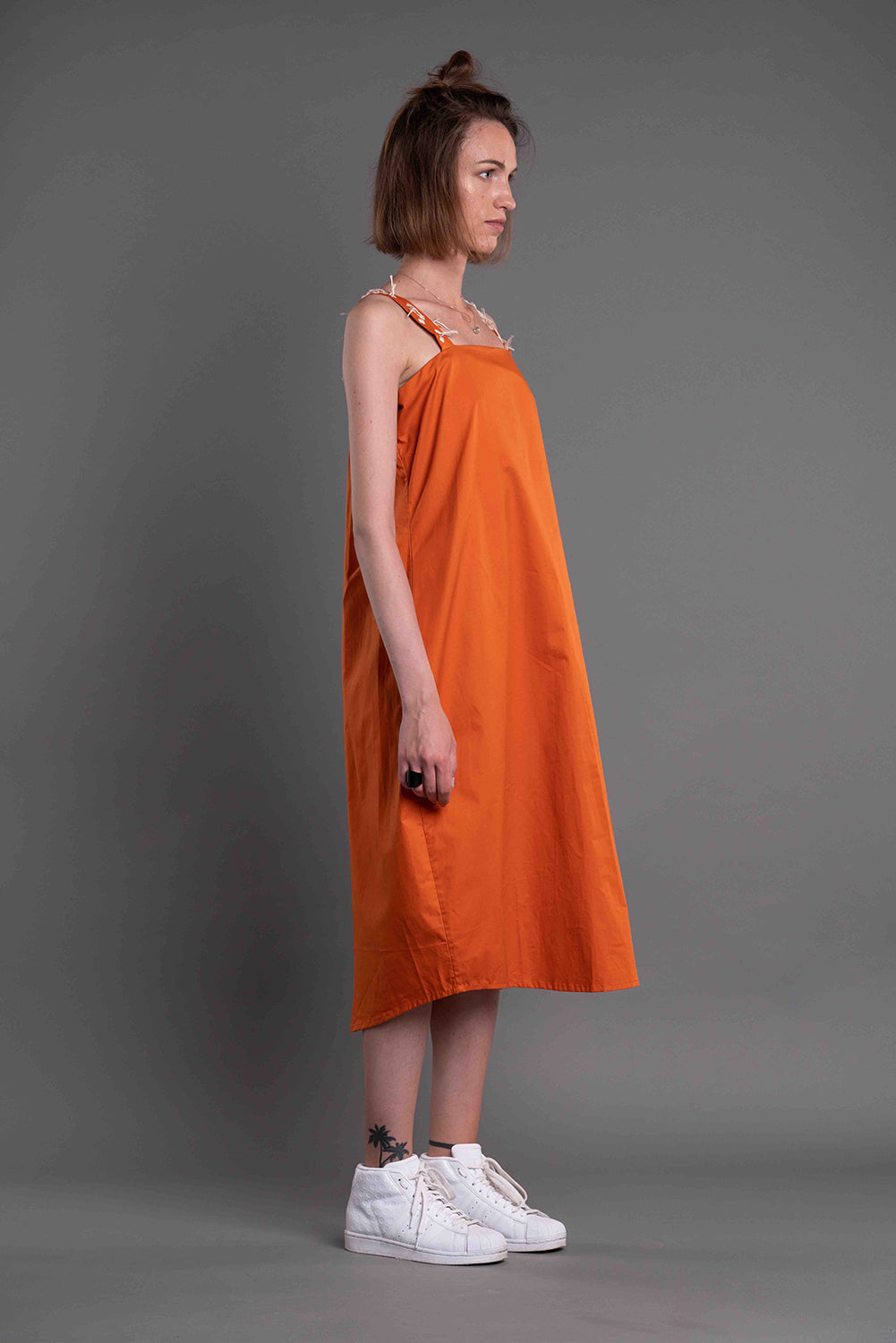 Drop Dress-ANAGENESIS-XS-Orange-Urbanheer