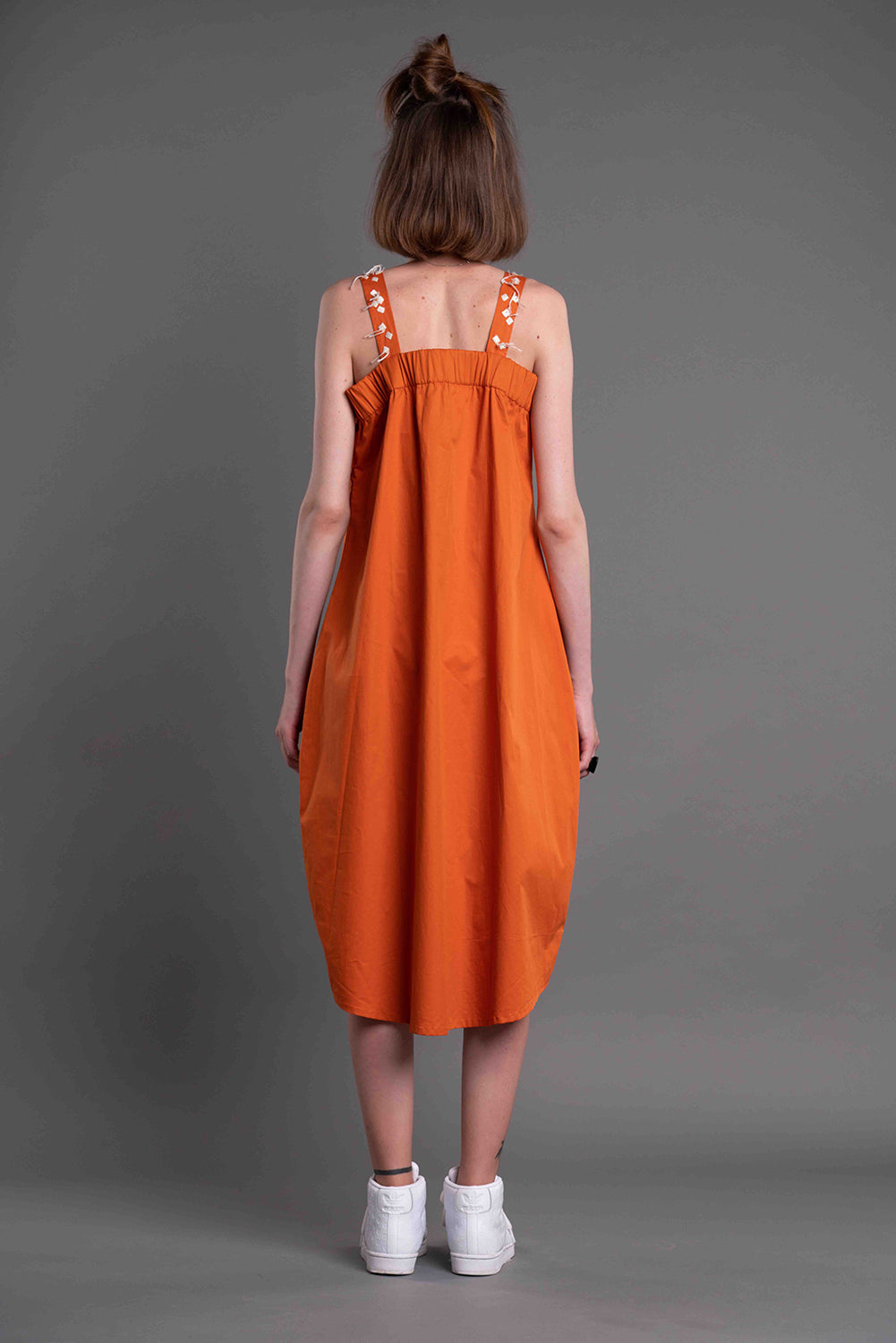 Drop Dress-ANAGENESIS-XS-Orange-Urbanheer