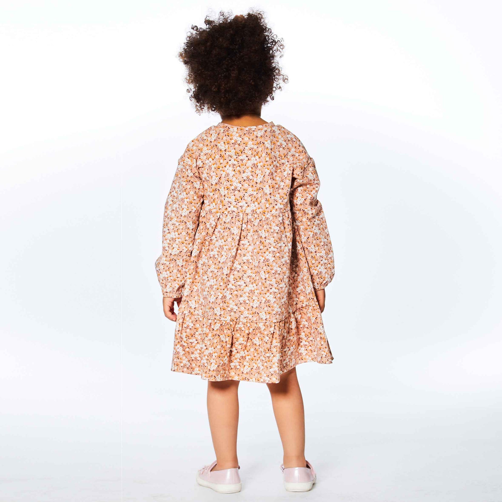 Long Sleeve Dress Printed Mini Flowers-Deux par Deux-12m-Urbanheer