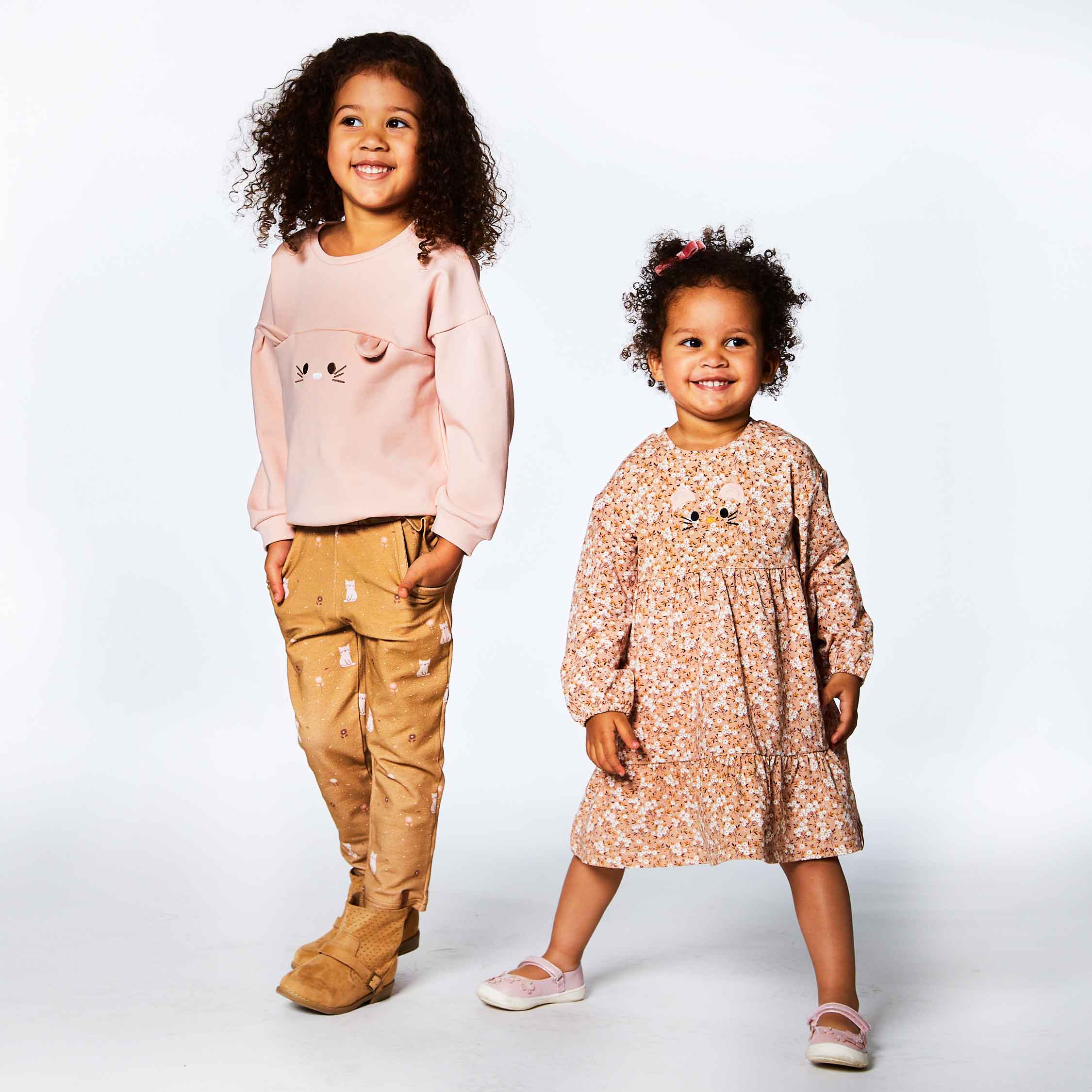 Long Sleeve Dress Printed Mini Flowers-Deux par Deux-12m-Urbanheer