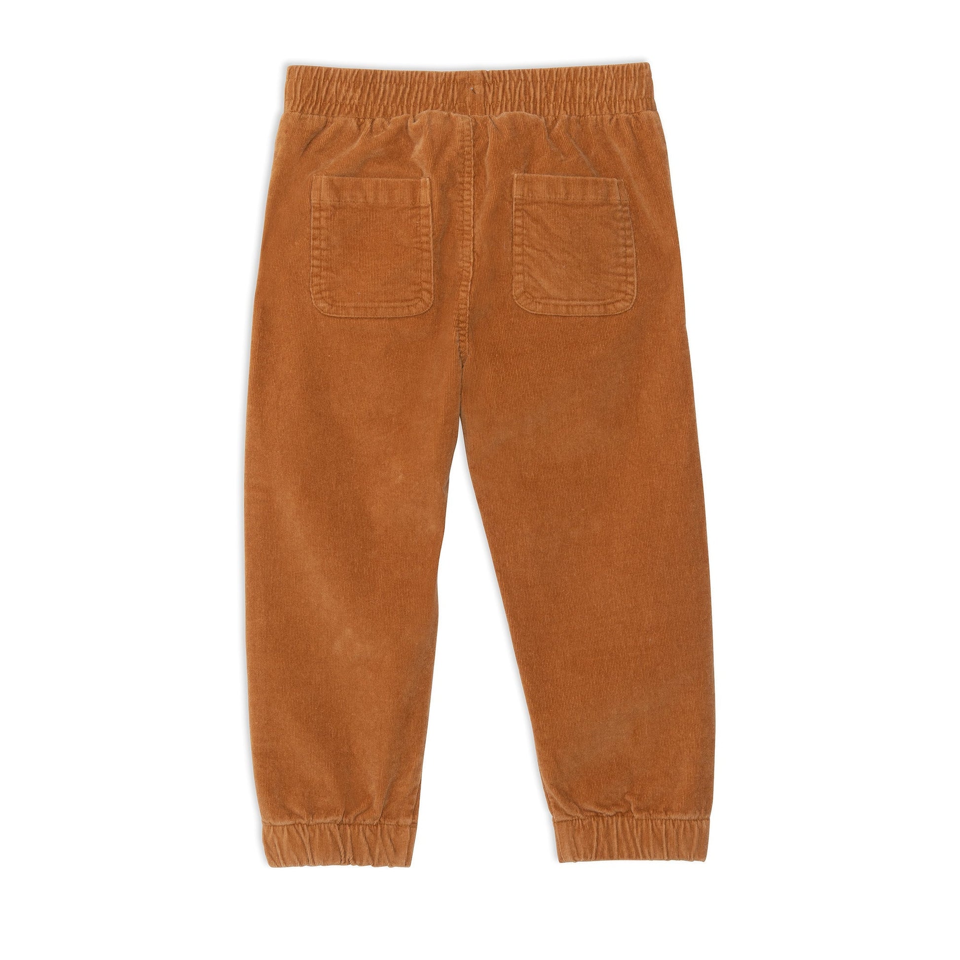 Corduroy Pant With Elastic Cuff Ocher-Deux par Deux-5-Urbanheer