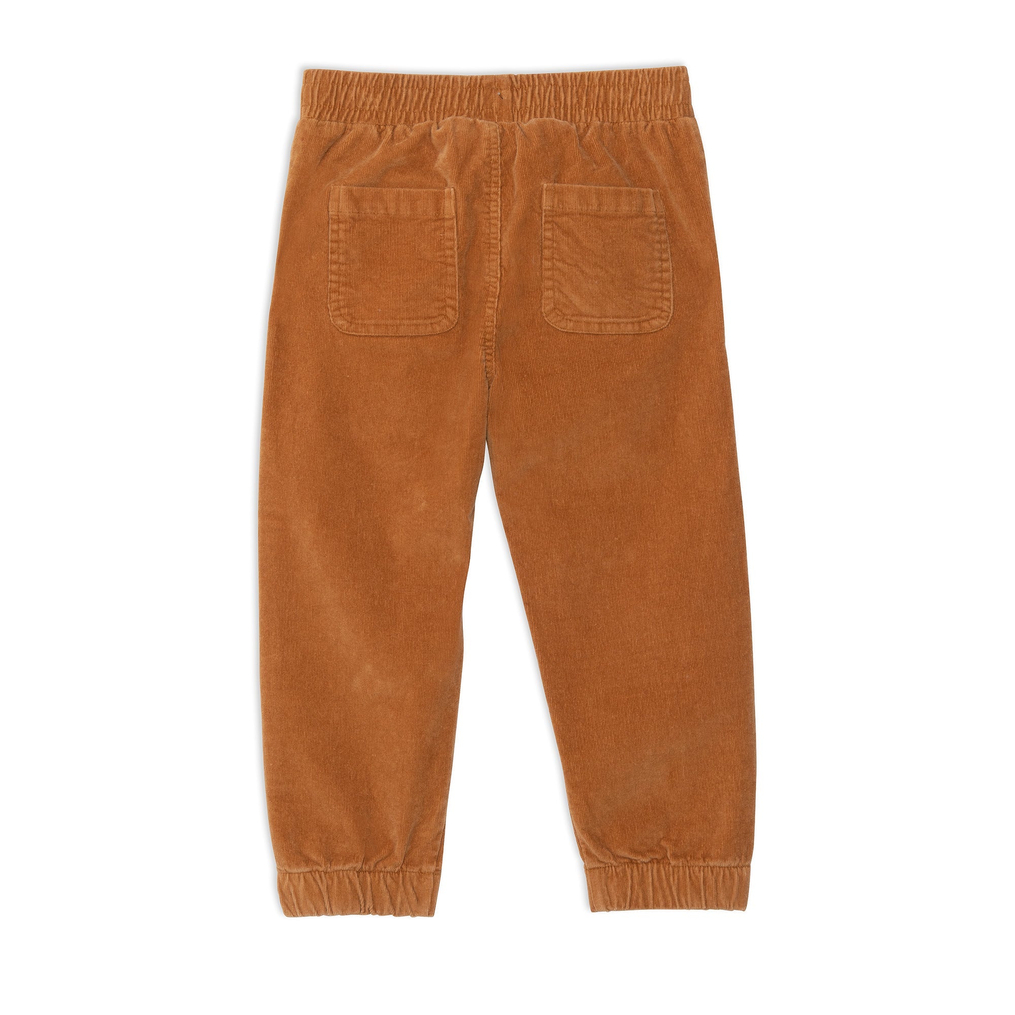 Corduroy Pant With Elastic Cuff Ocher-Deux par Deux-5-Urbanheer