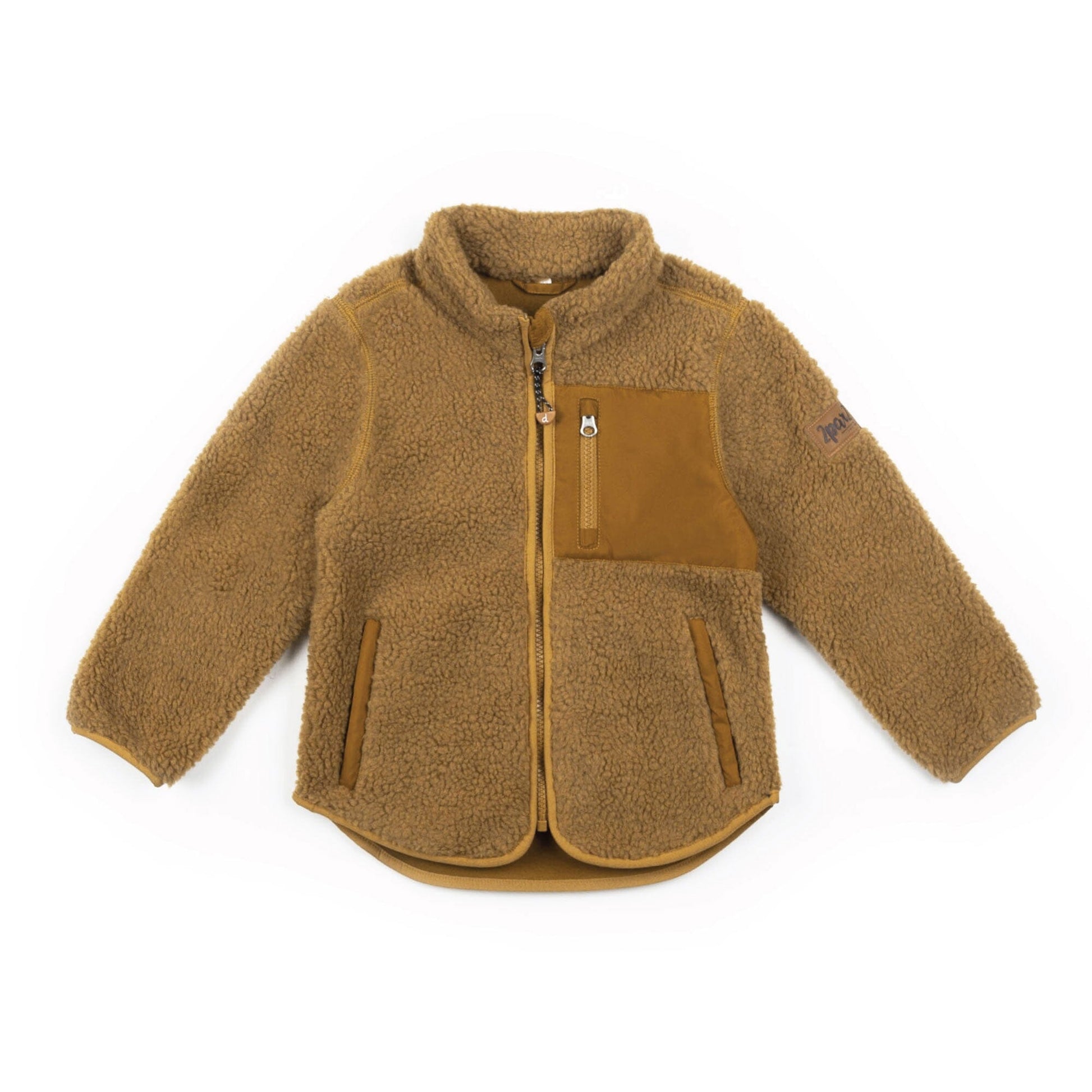 Sherpa Vest Brown Sugar-Deux par Deux-24m-Urbanheer