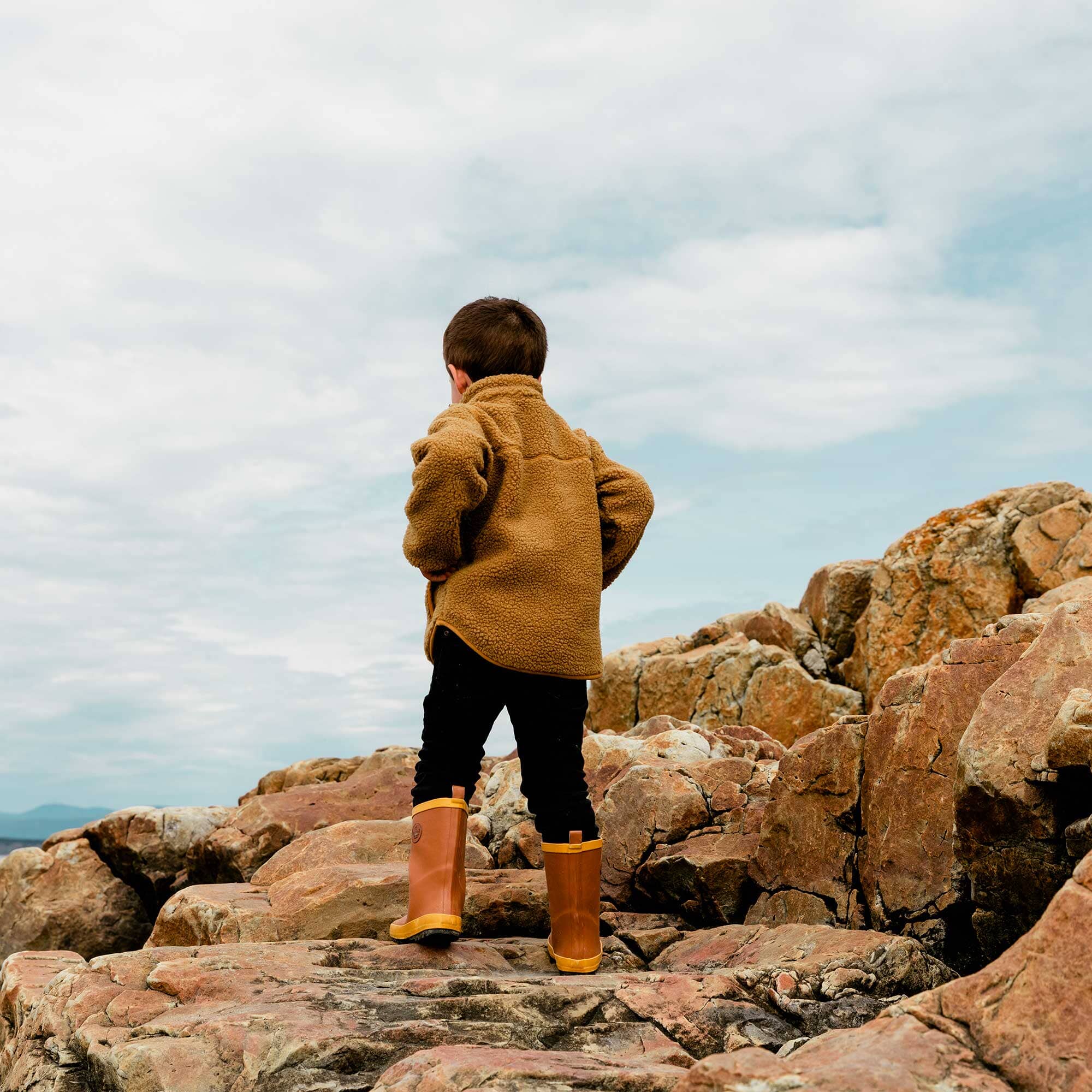 Sherpa Vest Brown Sugar-Deux par Deux-24m-Urbanheer