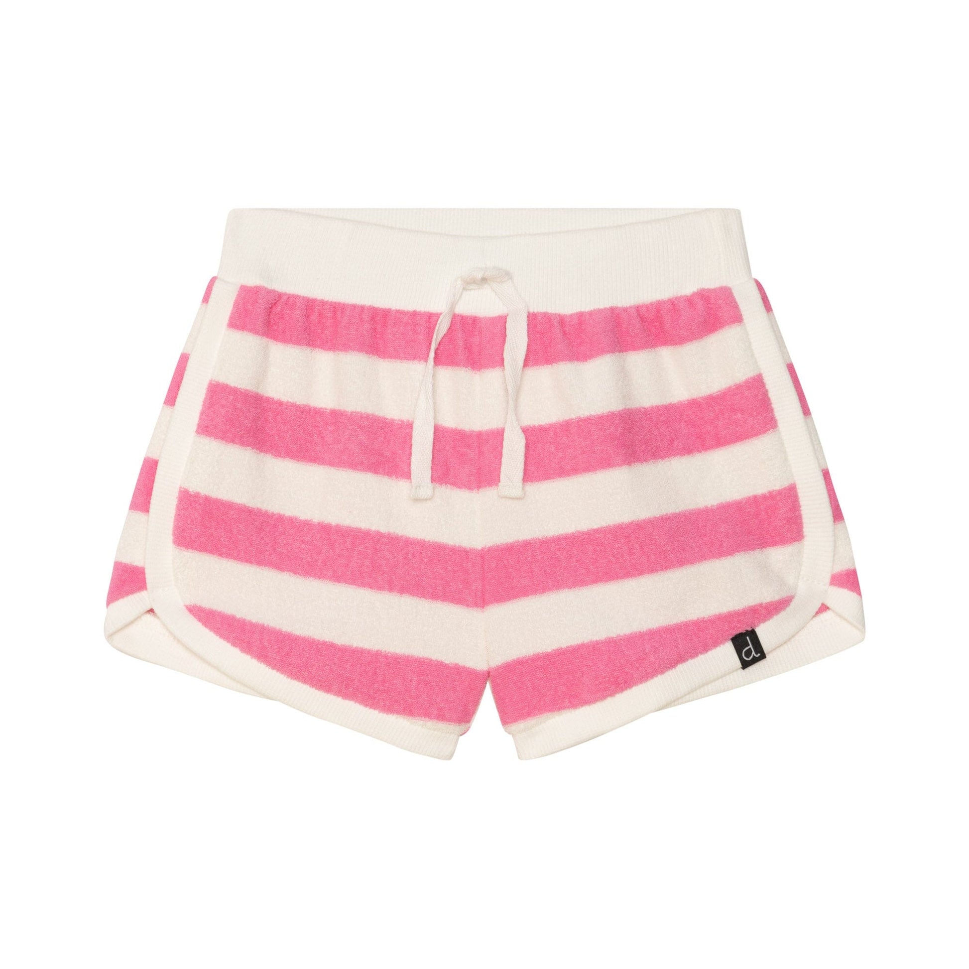 Striped Basic Short Pink & White-Deux par Deux-2-Urbanheer
