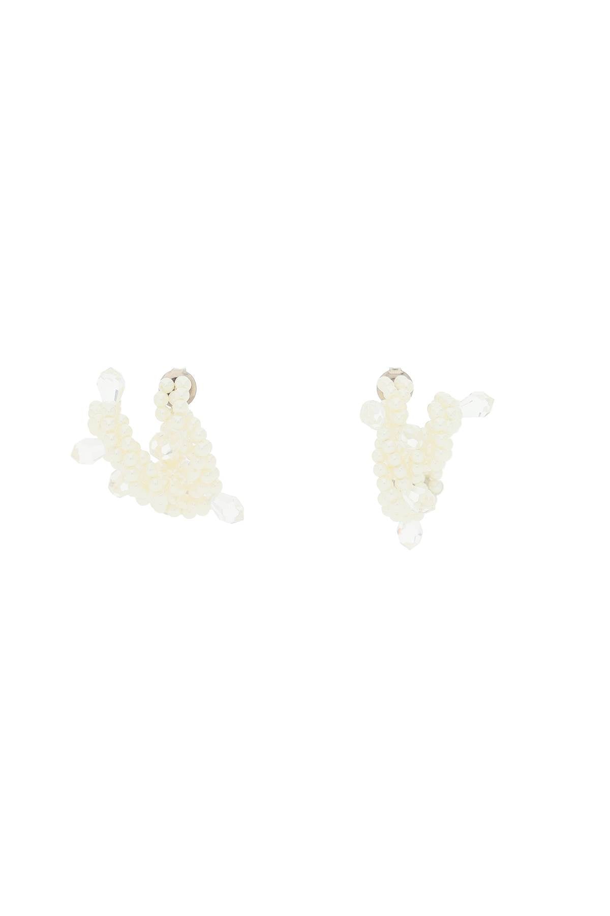 Simone rocha twisted pearl earrings-Simone Rocha-Urbanheer