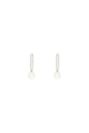 Simone rocha pearl heart hoop earrings-Simone Rocha-Urbanheer
